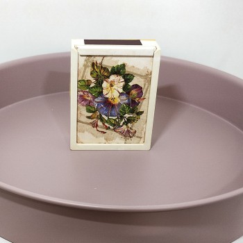 Cajita de cerillas retro floral