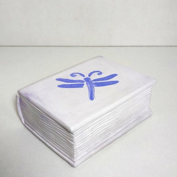 Libro vela libélula lavanda