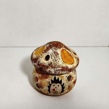 Seta canela y naranja otoño