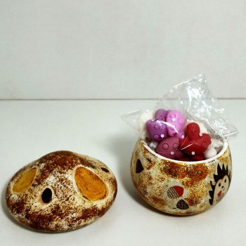 Seta canela y naranja otoño