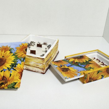 Conjunto girasoles, aroma lavanda