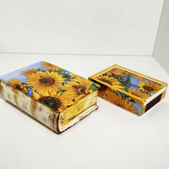Conjunto girasoles, aroma lavanda