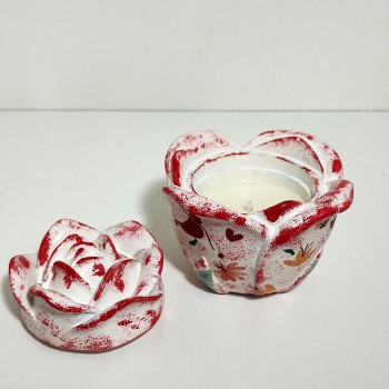 Vela rosa de canela y naranja