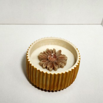 Vela retro pastel de zanahoria