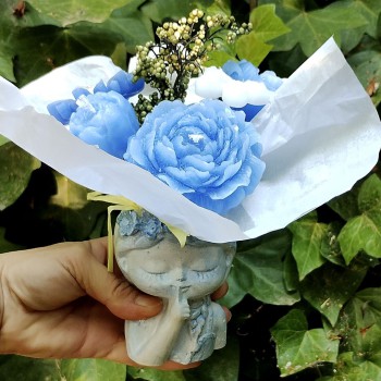 Bouquet muñeca velas