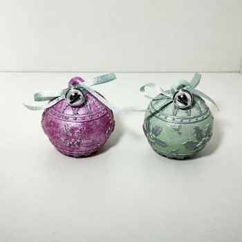 Velas Bolitas de navidad ( 2 unidades)