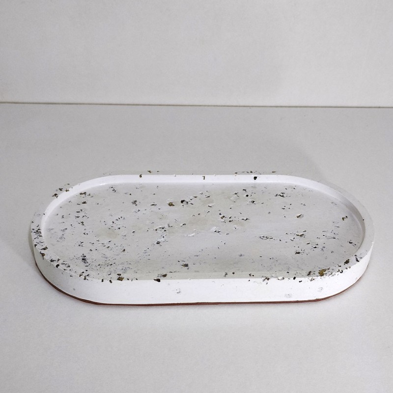 Bandeja con pan de oro