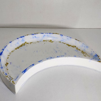 Bandeja luna azul y oro