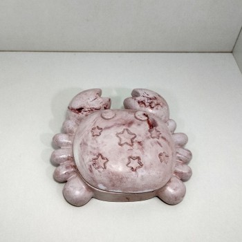 Cangrejo color tierra y vino