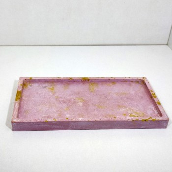 Bandeja rosa y oro ( especial baños y cocina)