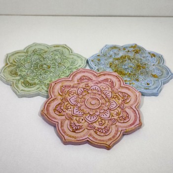 Mándalas base para velas