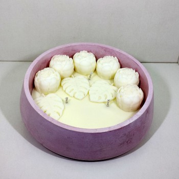 Cuenco velas con aroma a higo