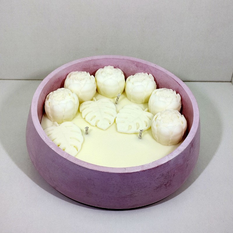 Cuenco velas con aroma a higo