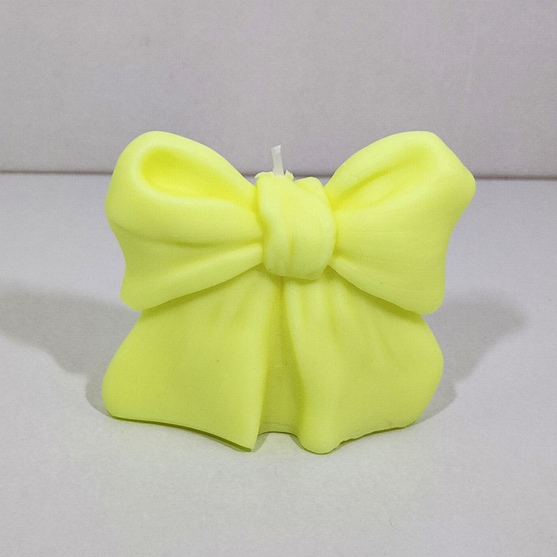 Lazo vela limón y mandarina, decorativa