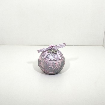 Bolita vela galleta de gengibre plata